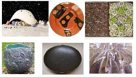 Laure Amforta, 
james denison<br />
sophie garnier, 
elise klein wassink<br />
michel llinares, 5 céramistes